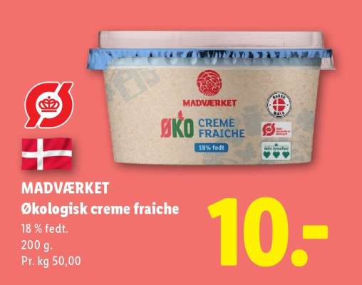 MADVÆRKET Økologisk creme fraiche