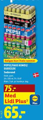 PEPSI/FAXE KONDI/EGEKILDE