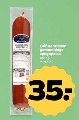 Leif Henriksen gammeldags spegepølse