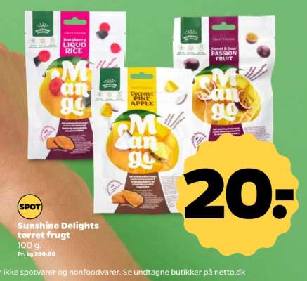 Sunshine Delights tørret frugt