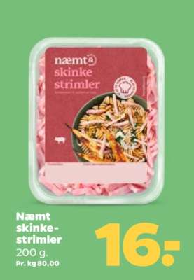 Næmt skinkestrimler