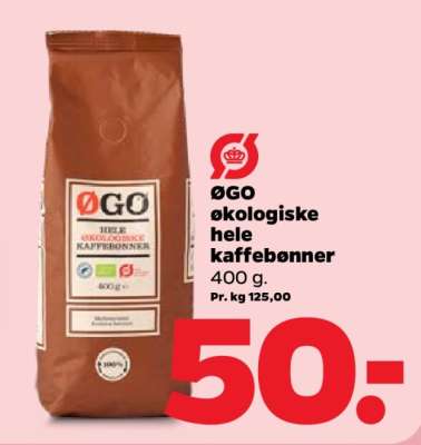 ØGO økologiske hele kaffebønner