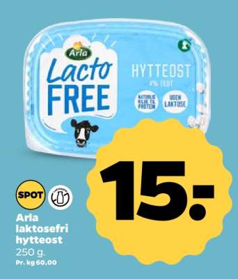 Arla Laktosefri hytteost