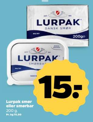 Lurpak smør eller smørbar