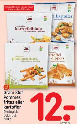 Gram Slot Pommes frites eller kartofler
