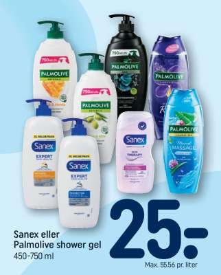 Sanex eller Palmolive shower gel