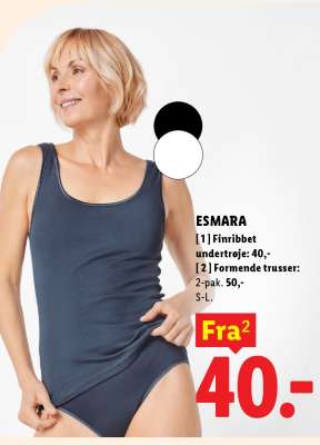 ESMARA Finribbet undertrøje