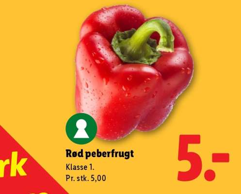 Rød peberfrugt