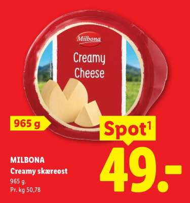 MILBONA Creamy skæreost