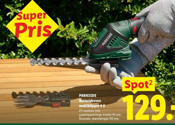 PARKSIDE Batteridreven multiklipper 4 V