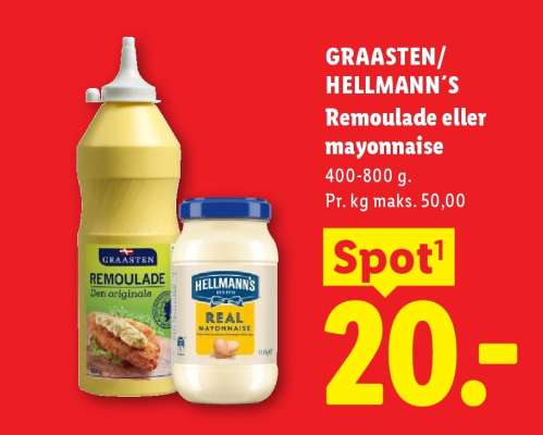GRAASTEN/HELLMANN'S Remoulade eller mayonnaise