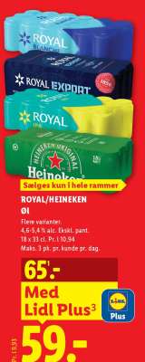 ROYAL/HEINEKEN ØL