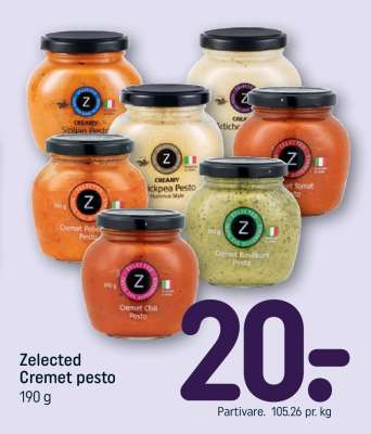 Zelected cremet pesto