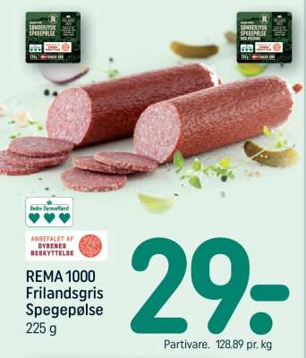 REMA 1000 Frilandsgris Spegepølse