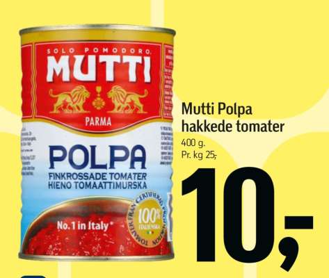 MUTTI POLPA Hakkede tomater
