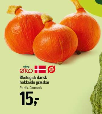Økologisk dansk hokkaido græskar