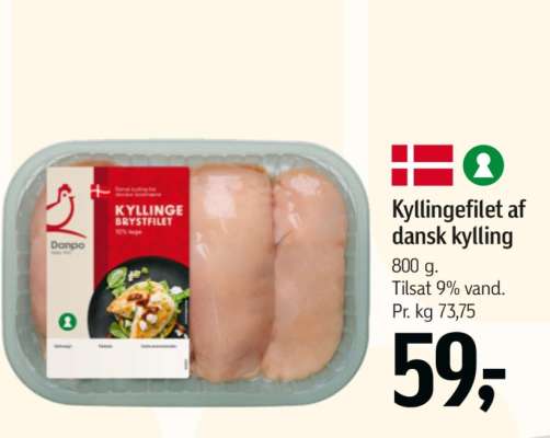 Kyllingefilet af dansk kylling
