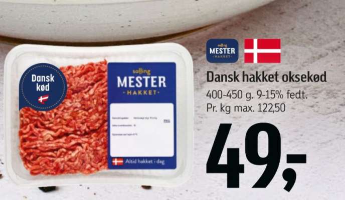 Dansk hakket oksekød