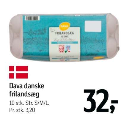 Dava danske frilandsæg