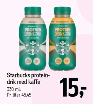 Starbucks proteindrik med kaffe