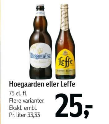Hoegaarden eller Leffe