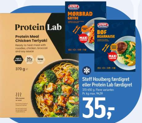 Steff Houlberg færdigret eller Protein Lab færdigret
