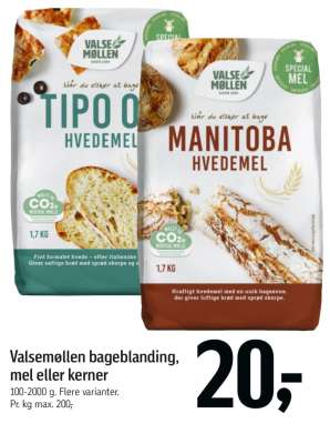 Valsemøllen bageblanding, mel eller kerner