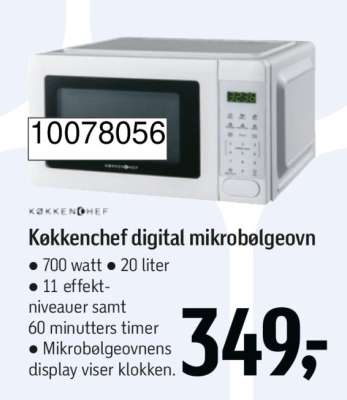 Køkkenchef digital mikrobølgeovn