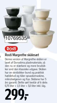 Rosti Margrethe skålesæt