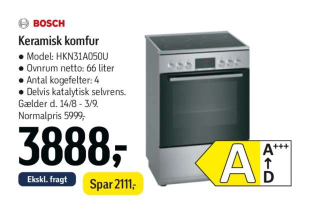 Bosch Keramisk komfur