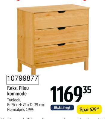 F.eks. Pilou kommode