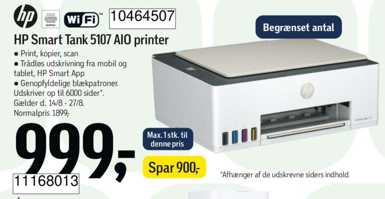 HP Smart Tank 5107 AIO printer
