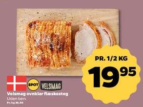 Velsmag ovnklar flæskesteg