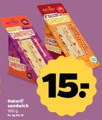 Naturli' sandwich