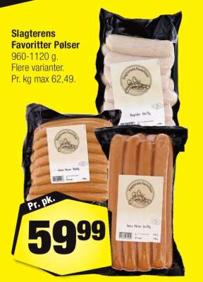 Slagterens Favoritter Pølser
