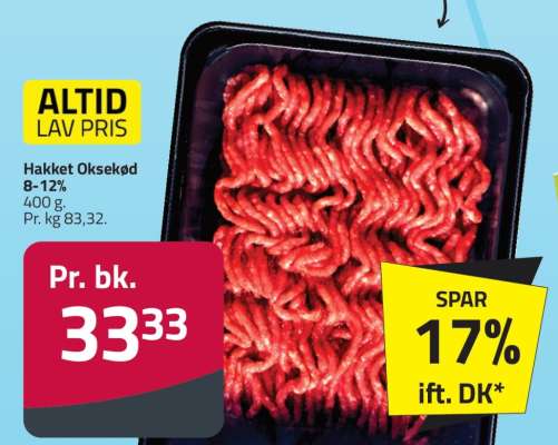 HAKKET OKSEKØD
