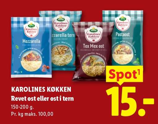 KAROLINES KØKKEN Revet ost eller ost i tern