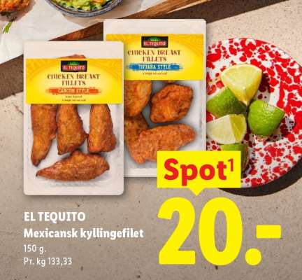 EL TEQUITO Mexicansk kyllingefilet