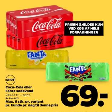 Coca-Cola eller Fanta sodavand