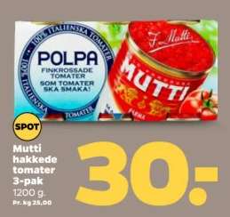 Mutti hakkede tomater 3-pak