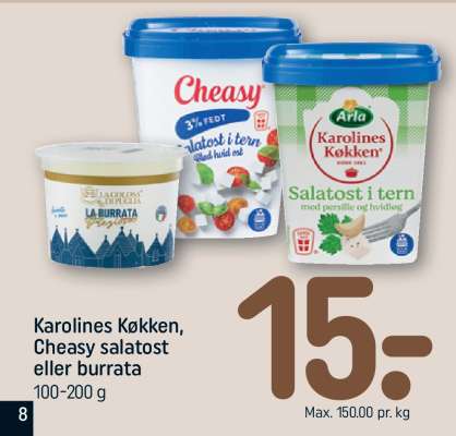 Karolines Køkken, Cheasy salatost eller burrata