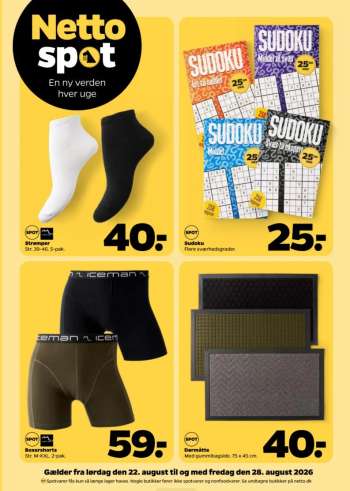 Netto tilbudsavis  - 22.8.2026 - 28.8.2026.