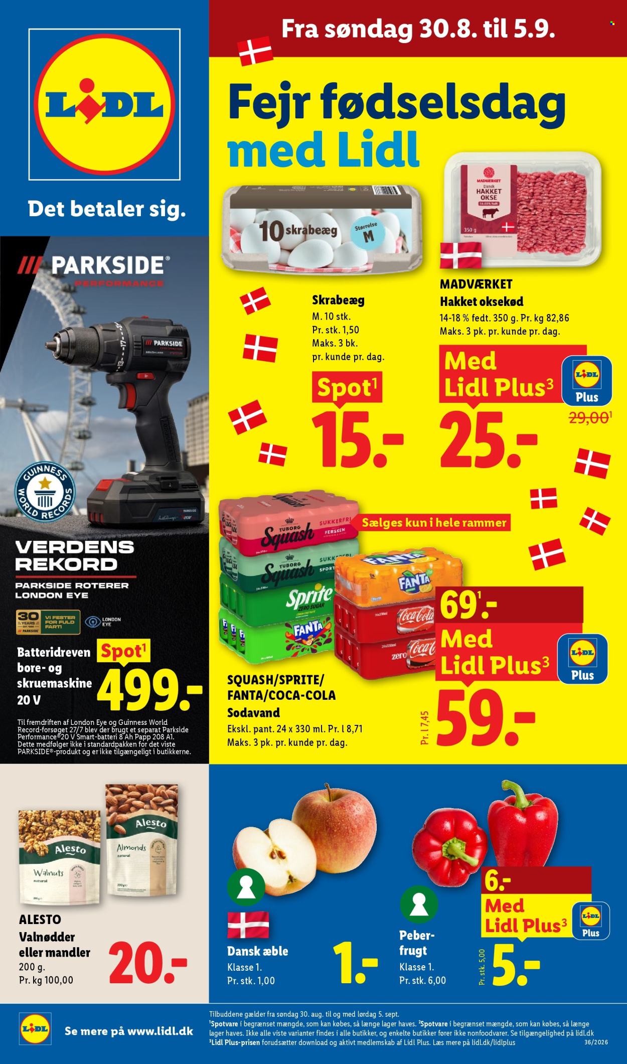 Lidl tilbud - 30.8.2026 - 5.9.2026. Side 1