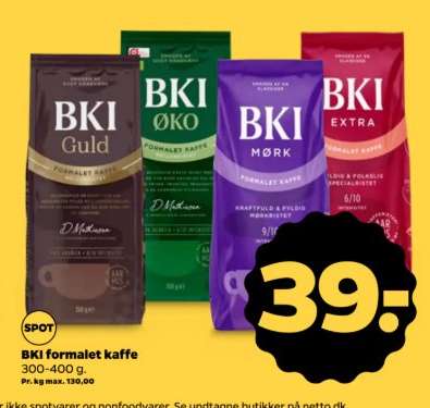 BKI formalet kaffe
