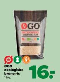 ØGO økologiske brune ris