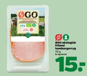 ØGO økologisk friland hamburgerryg