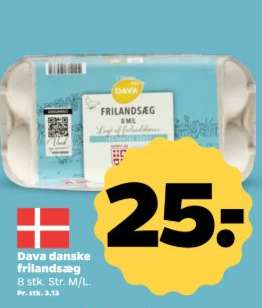 Dava danske frilandsæg