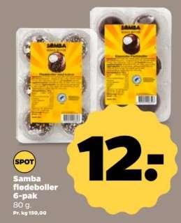 Samba flødeboller 6-pak