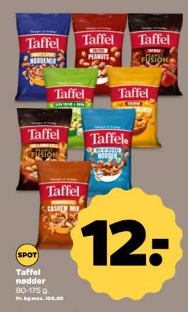 Taffel nødder