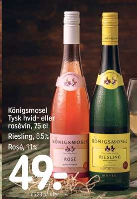 Königsmosel Tysk hvid- eller rosévin, 75 cl